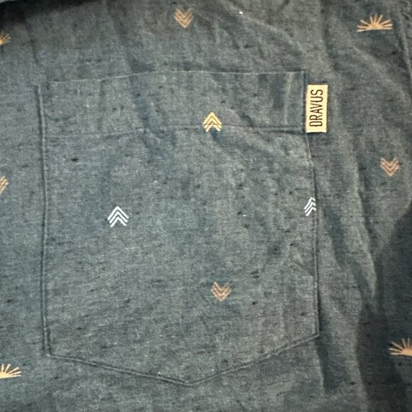 Dravus Men’s Polo Large Blue Cute - Picture 2 of 5